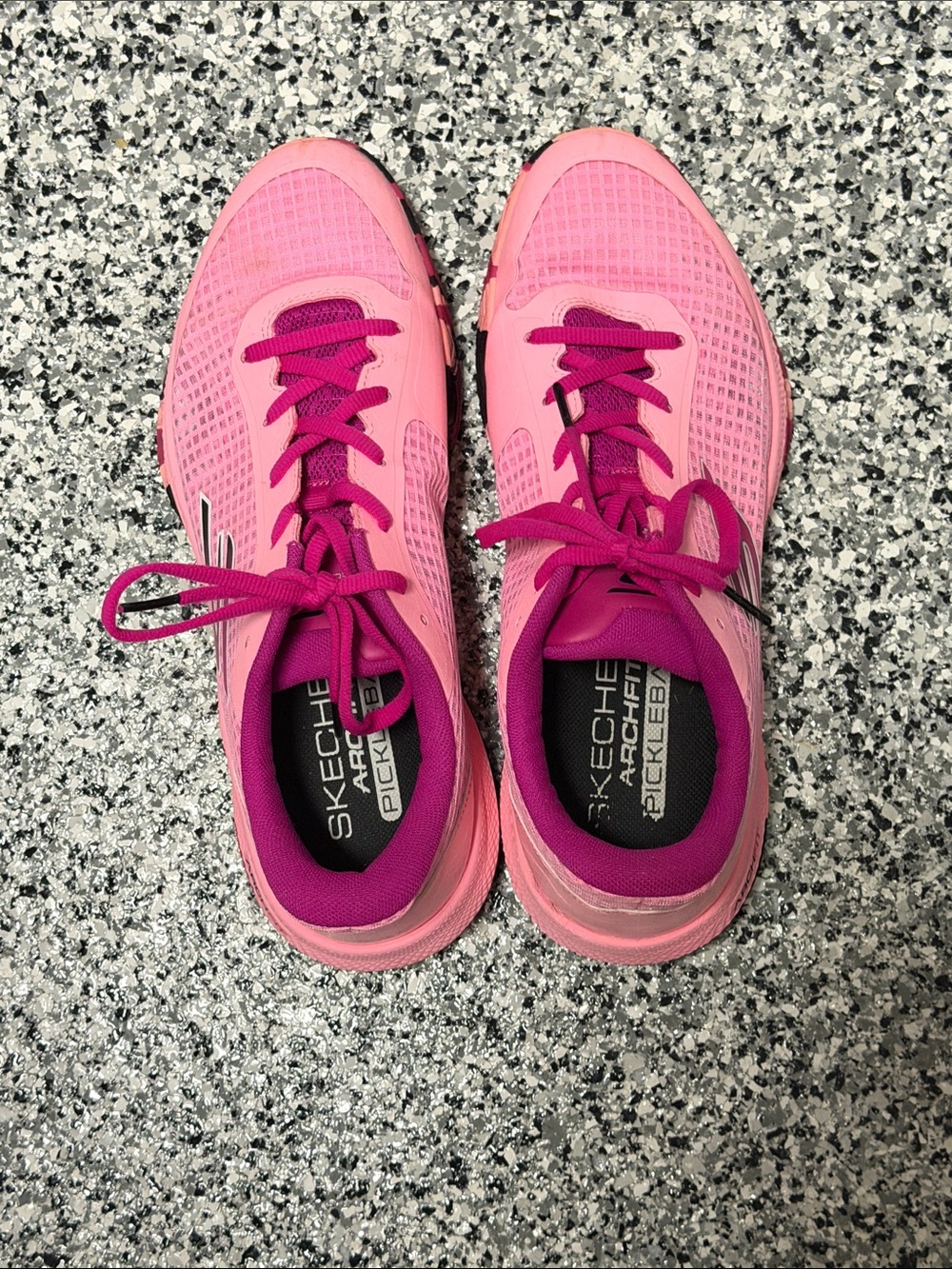 Skechers Women's Pink and Magenta Athletic pickleball Shoes